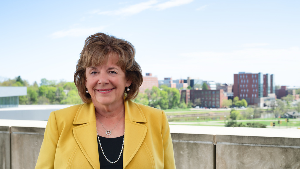 University of Iowa president Barbara J Wilson